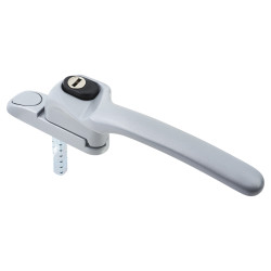 Fab & Fix uPVC/Timber Connoisseur Offset Locking Multipoint Window Handle - LH - Premium Satin