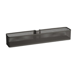 elfa Top Track System - Shallow Mesh Basket for Door & Wall Racks - 435 x 80 x 70mm - Graphite