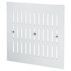 Touchpoint Hit & Miss Vent - 242 x 242mm - Satin Aluminium