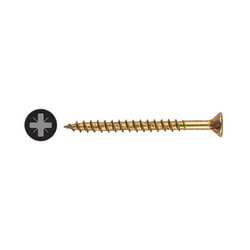 TIMCO Velocity Pozi Countersunk Wood Screws - 3.5 x 50mm - Yellow Zinc - Pack of 200