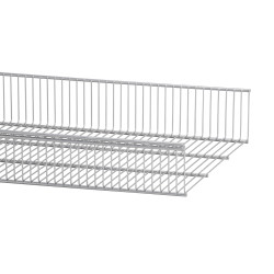 elfa Top Track System - Click In Ventilated Wire Shelf - 607 x 438mm - Platinum