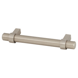 Altro 14mm Collared T-Bar Cabinet Pull Handle - 160mm Centres - Satin Stainless Steel