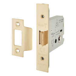 Altro Heavy Duty Flat Latch - 79mm Case - 57mm Backset - PVD Brass