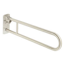 Fitzroy of London Hinged Support Grab Rail - 800 x 200mm - Satin Stainless Steel
