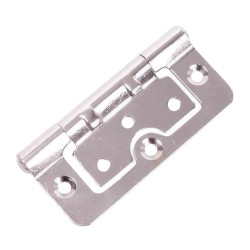 Hurlinge Cabinet Hinge - 100 x 60 x 2mm - Polished Chrome - Pair
