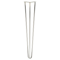 Altro Hairpin Leg - 3 Pin - 700mm Height - Chrome - Pair