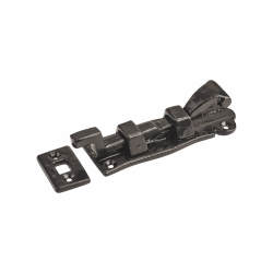 Elan Blacksmith Necked Barrel Bolt - 112 x 37mm - Metalised Antique Black Iron