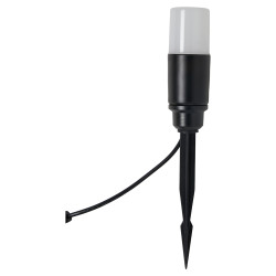 Forum Zink Daw 2W LED Solar Ground Spike Garden Light Kit - IP65 - 4000K/RGB - Black - Pack of 4