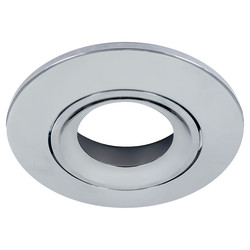 Integral LED Lux Fire Adjustable Fire Rated Downlight Bezel - Polished Chrome
