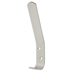 Touchpoint Single Hat & Coat Hook - 129 x 20mm - Aluminium - Pack of 10
