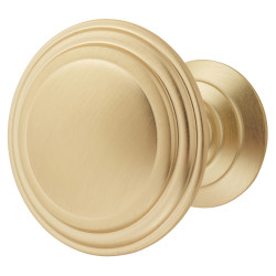 Altro Hythe Round Cabinet Knob - 30mm Diameter - Satin Brass