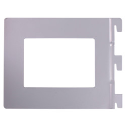 Altro Twin Slot Shelf Book End - 142 x 118mm - Silver