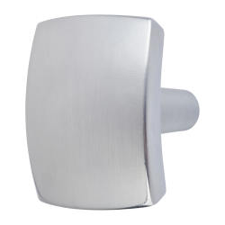 Hampstead Ero Rectangular Cabinet Knob - 31 x 25mm - Brushed Chrome