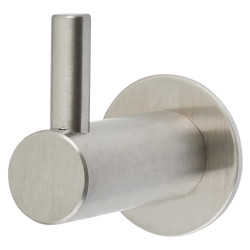 Hampstead Single Coat Hook - 35 x 25mm - Satin Stainless Steel