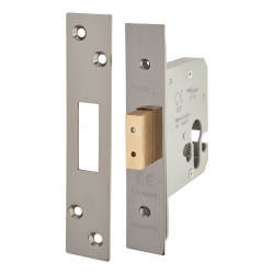 Altro Architectural Euro Profile Deadlock - 78mm Case - 57mm Backset - Black Nickel