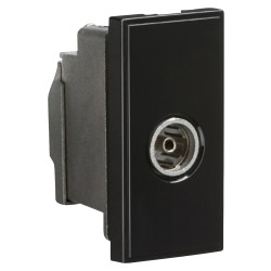 Knightsbridge Non-Isolated TV Coaxial Euro Module - Black