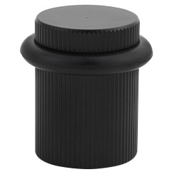 Hampstead Lines Floor Door Stop - 22 x 30mm - Matt Black
