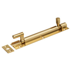 Altro Necked Barrel Bolt - 150 x 32mm - Polished Brass