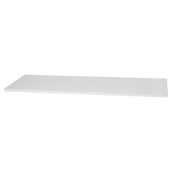 Altro Twin Slot Shelf White Edged Melamine Board - 1000 x 300 x 15mm