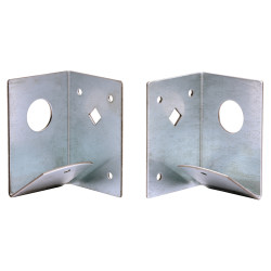 TIMCO Fence Panel Arris Rail Support Bracket - 90 x 60mm - Galvanised