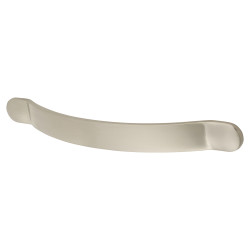 Crofts & Assinder Monmouth Bow Cabinet Pull Handle - 128mm Centres - Brushed Satin Nickel