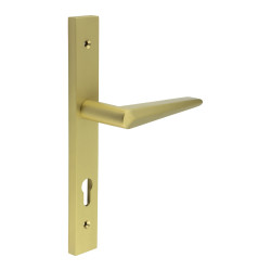 CRES by Frelan CR-107 uPVC Multipoint Door Handle - 92mm c/c - Satin Brass