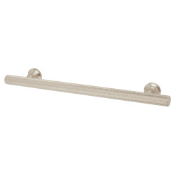 Altro York 12mm Knurled T-Bar Cabinet Pull Handle - 160mm Centres - Satin Nickel