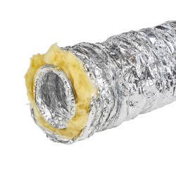 Manrose 4"/100mm Insulated Aluminium Flexible Ducting - 10m