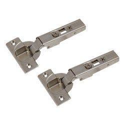 Blum CLIP Top Cabinet Hinge - 110° - Un-Sprung - Overlay - Zinc Plated - Pair
