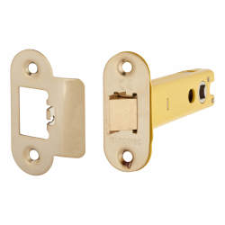 Altro Heavy Duty Tubular Latch - 103mm Case - 82mm Backset - Radius - PVD Brass