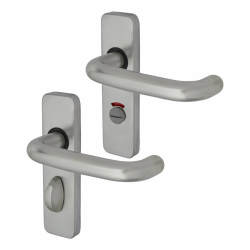 Touchpoint Satin Stainless Steel 19mm Return to Door Bathroom Door Handles - 57mm c/c - Puma Range