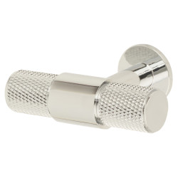 Carlisle Brass 13mm Knurled T-Bar Cabinet Knob - 50 x 40mm - Polished Chrome