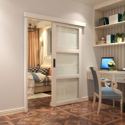 Klug Sliding Door Gear Kit with Pelmet & Post - 2000mm Length - 60kg Max Door Weight - Un-painted