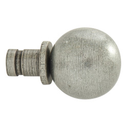 Olde Forge Ball Curtain Finials - Pewter
