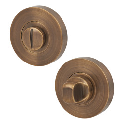 Jigtech Bathroom Turn & Release - 52mm Diameter - Antique Brass