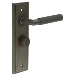 Burlington by Frelan Dark Bronze Fire Rated Bathroom Door Handles - Piccadilly - Inner 2 - 200 x 55mm