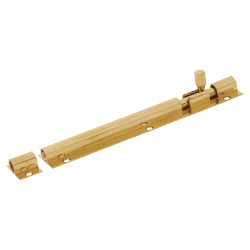 Altro Straight Barrel Bolt - 150 x 25mm - Polished Brass