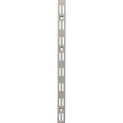 Altro Twin Slot Shelf Wall Upright - 2000mm Length - Silver