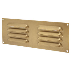 Altro Hooded Louvre Vent - 242 x 89mm - 3973mm² Free Air Flow - Antique Brass