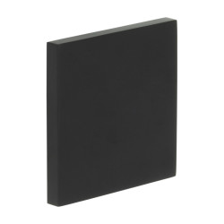 CRES by Frelan Square Escutcheon - 54 x 54mm - Blank - Black