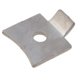 Altro Standard Flat Bookcase Clip - Satin Chrome Plated - Pack of 10