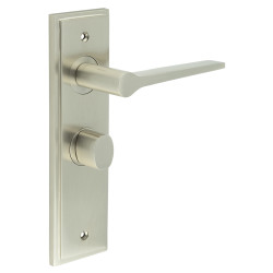 Burlington by Frelan Satin Nickel Fire Rated Bathroom Door Handles - Knightsbridge - Inner 2 - 200 x 55mm