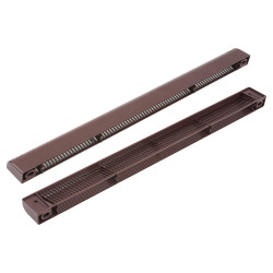 Trimvent XC13 uPVC/Timber Window Vent - Canopy - 367 x 13mm - Brown