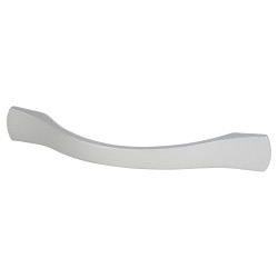 Touchpoint Wave Bow Cabinet Pull Handle - 96mm Centres - Aluminium Silver