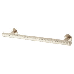 Hampstead Kendal 10.5mm Hammered T-Bar Cabinet Pull Handle - 160mm Centres - Satin Nickel