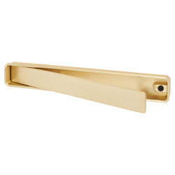 Altro Frome Rectangular Flush Cabinet Pull Handle - 164 x 24mm - Satin Brass