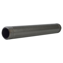 Altro 3/4" Pipe Shelving Iron Threaded Pipe - 6"/150mm Length - Grey