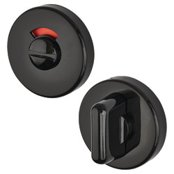 Hoppe AR600/29 Nylon Bathroom Turn & Release with Indicator - 52mm Diameter - Ebony Black