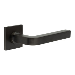 CRES by Frelan Dark Bronze Fixed Dead Door Handles on Square Rose - CR-104 Range