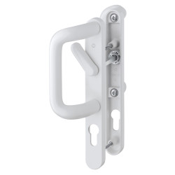 Hoppe 528G/3641N uPVC Patio Lock Door Handle - Euro - RH - White